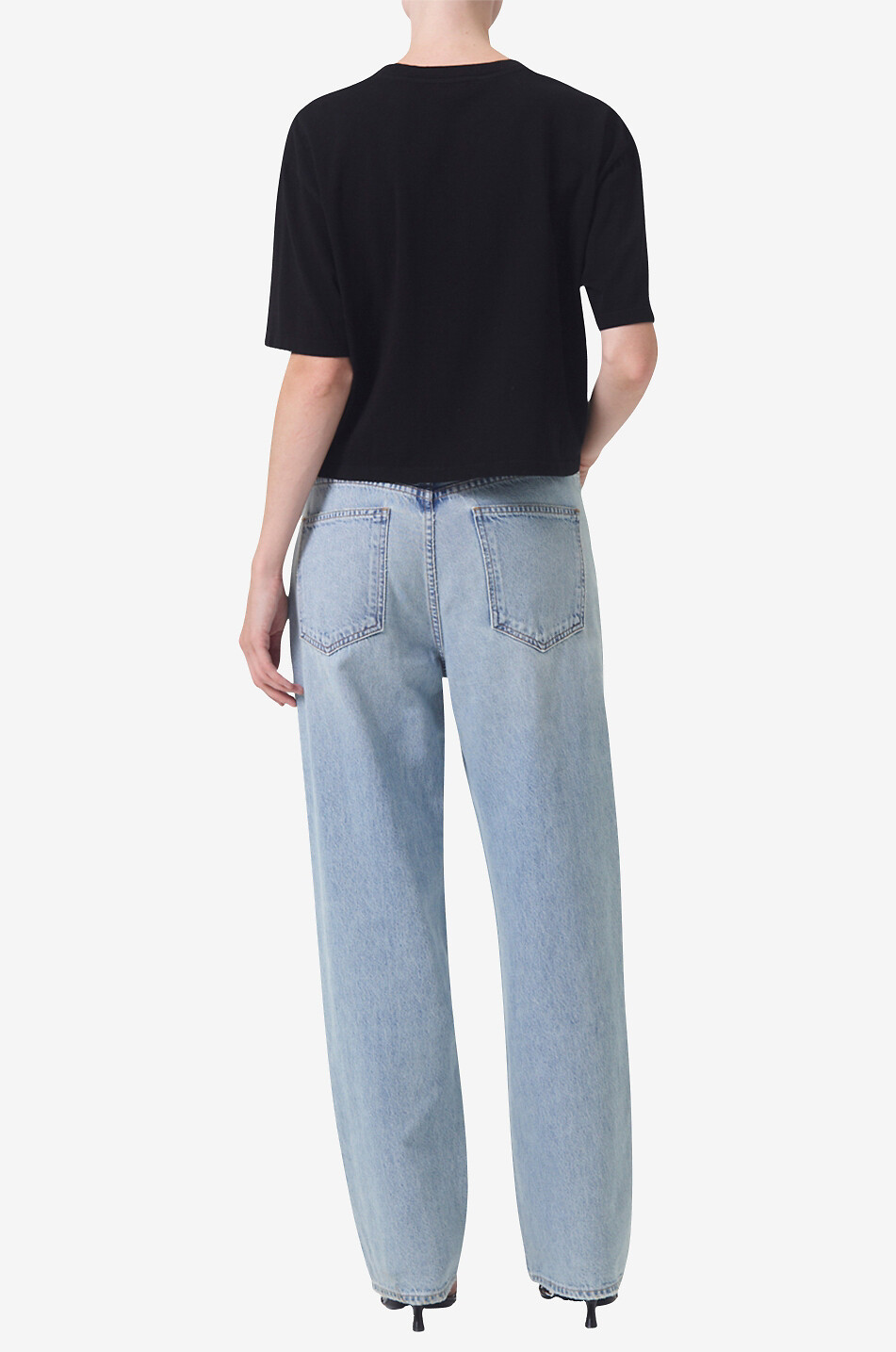 AGOLDE Criss Cross straight-leg jeans Women LIGHT BLUE 5