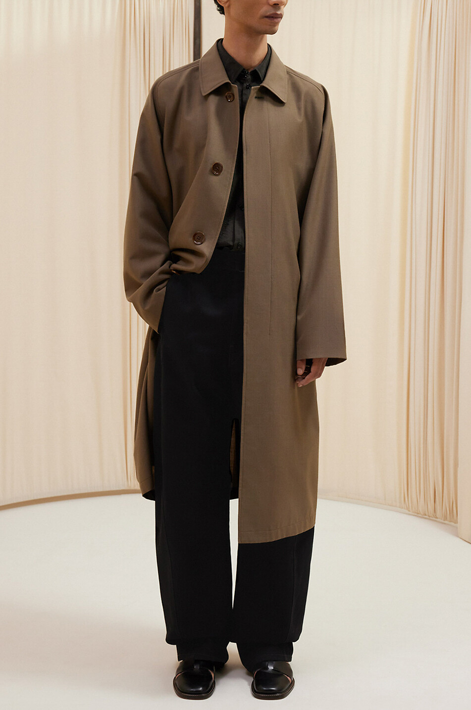 Leichter Wollmantel Costume Raglan