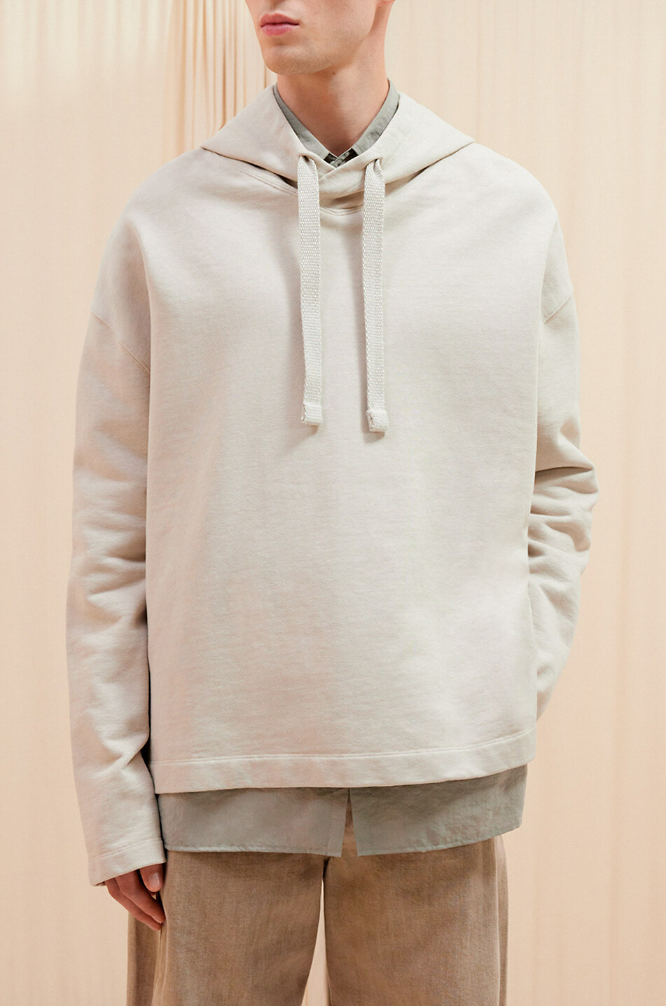 Minimal Hoodie cotton and linen sweatshirt
