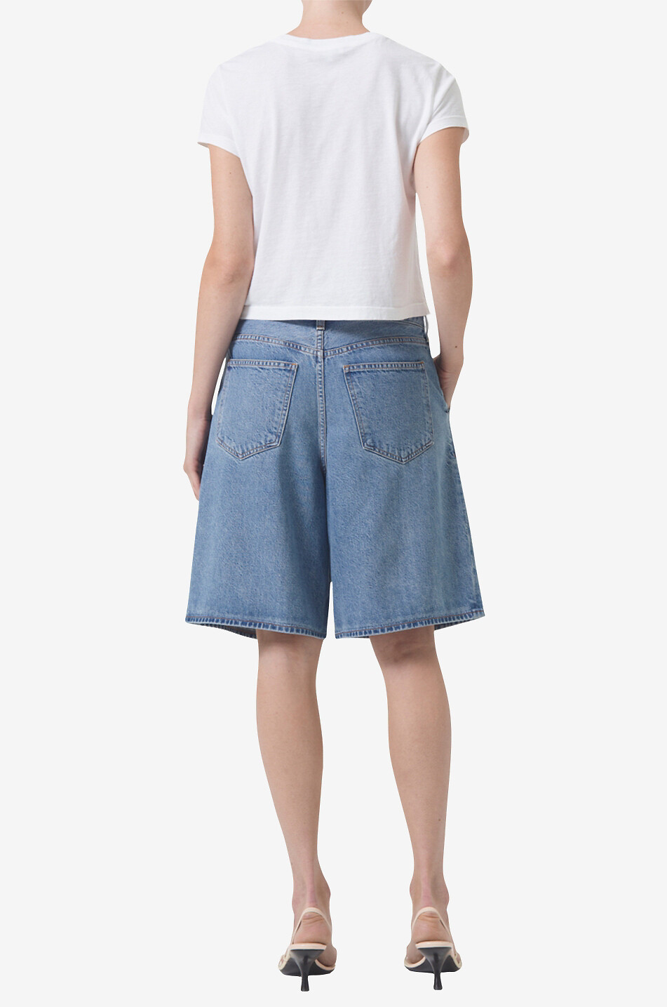 AGOLDE Adine short-sleeved T-shirt Women WHITE 5