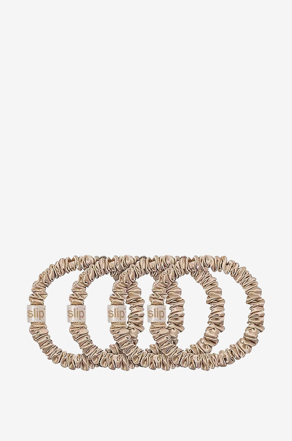 Lot de 4 élastiques pour cheveux en soie Skinny Blonde