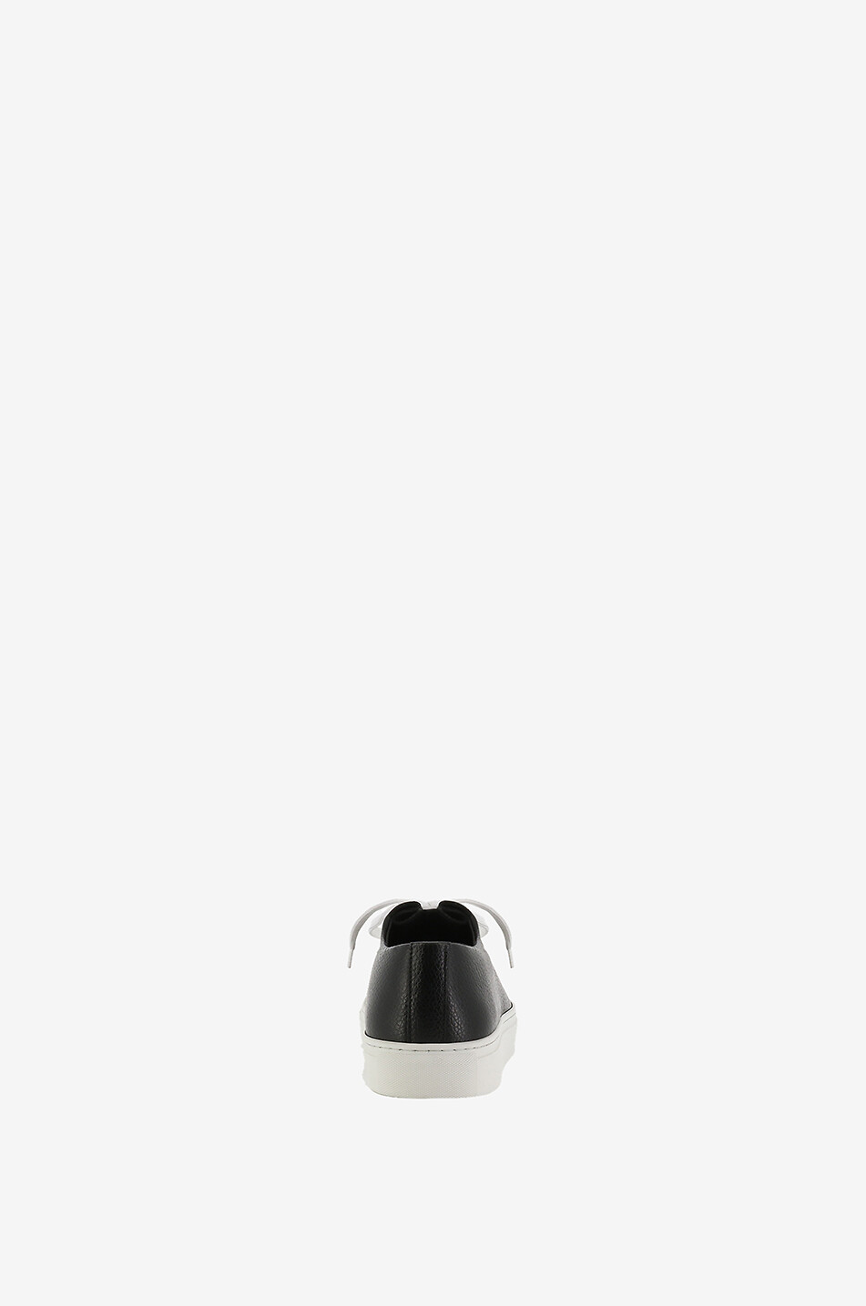 JACQUES SOLOVIERE Hervé grained leather low-top lace-up sneakers Men BLACK 4