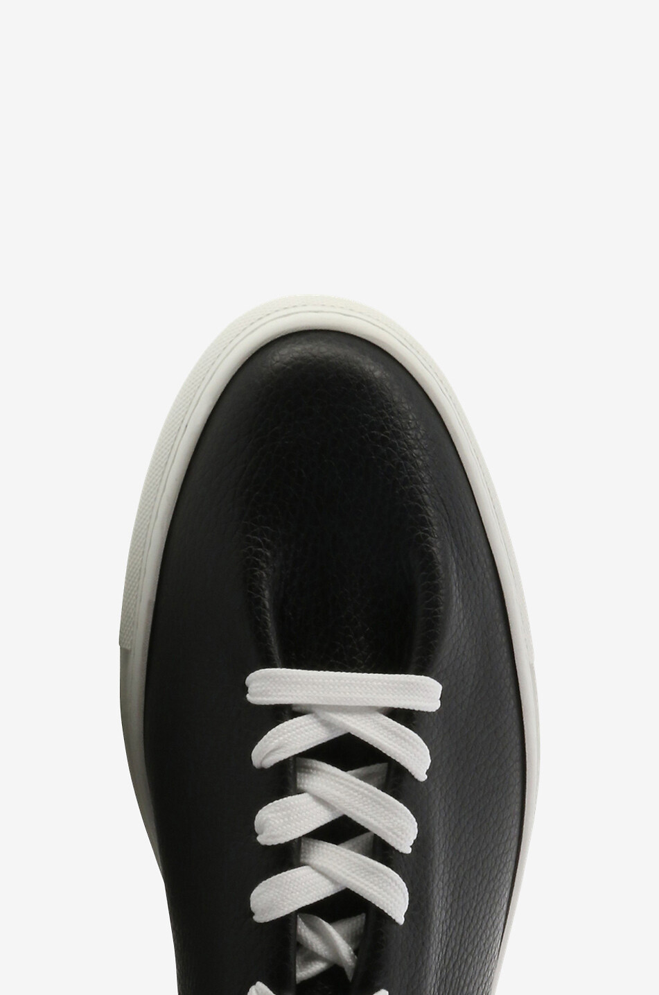 JACQUES SOLOVIERE Hervé grained leather low-top lace-up sneakers Men BLACK 5