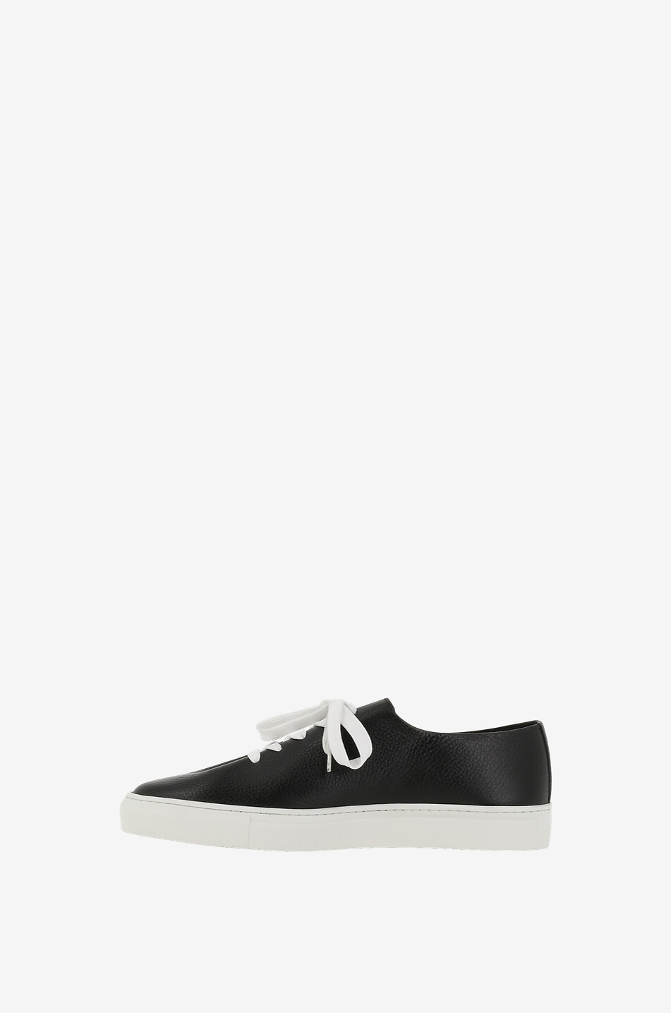 JACQUES SOLOVIERE Hervé grained leather low-top lace-up sneakers Men BLACK 3