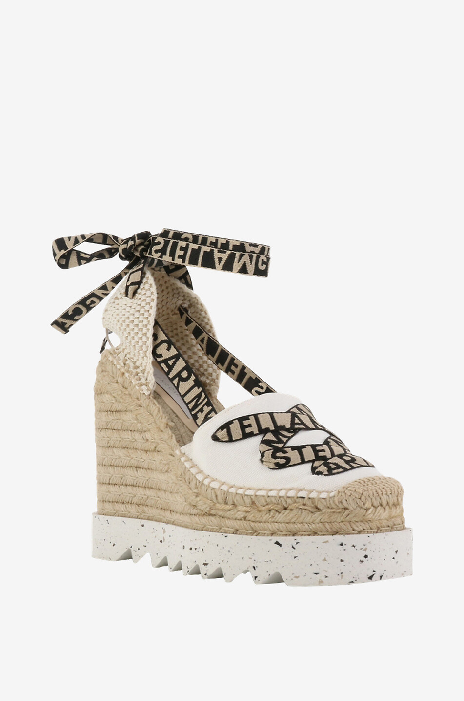 Gaia 130 organic cotton wedge espadrilles