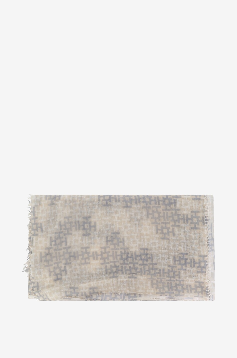 HEMISPHERE Étole en soie monogrammée Imxalikibi Femme BEIGE 1