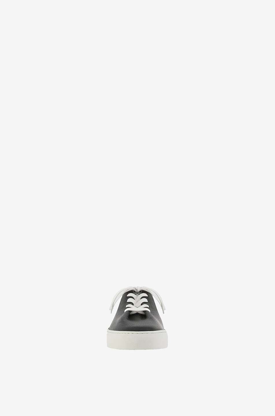 JACQUES SOLOVIERE Hervé grained leather low-top lace-up sneakers Men BLACK 2