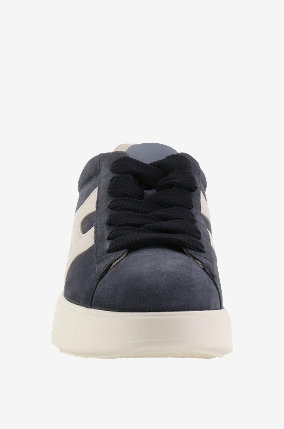 HOGAN Baskets compensées en daim et cuir Hogan Rebel H562 Femme BLEU FONCE 2
