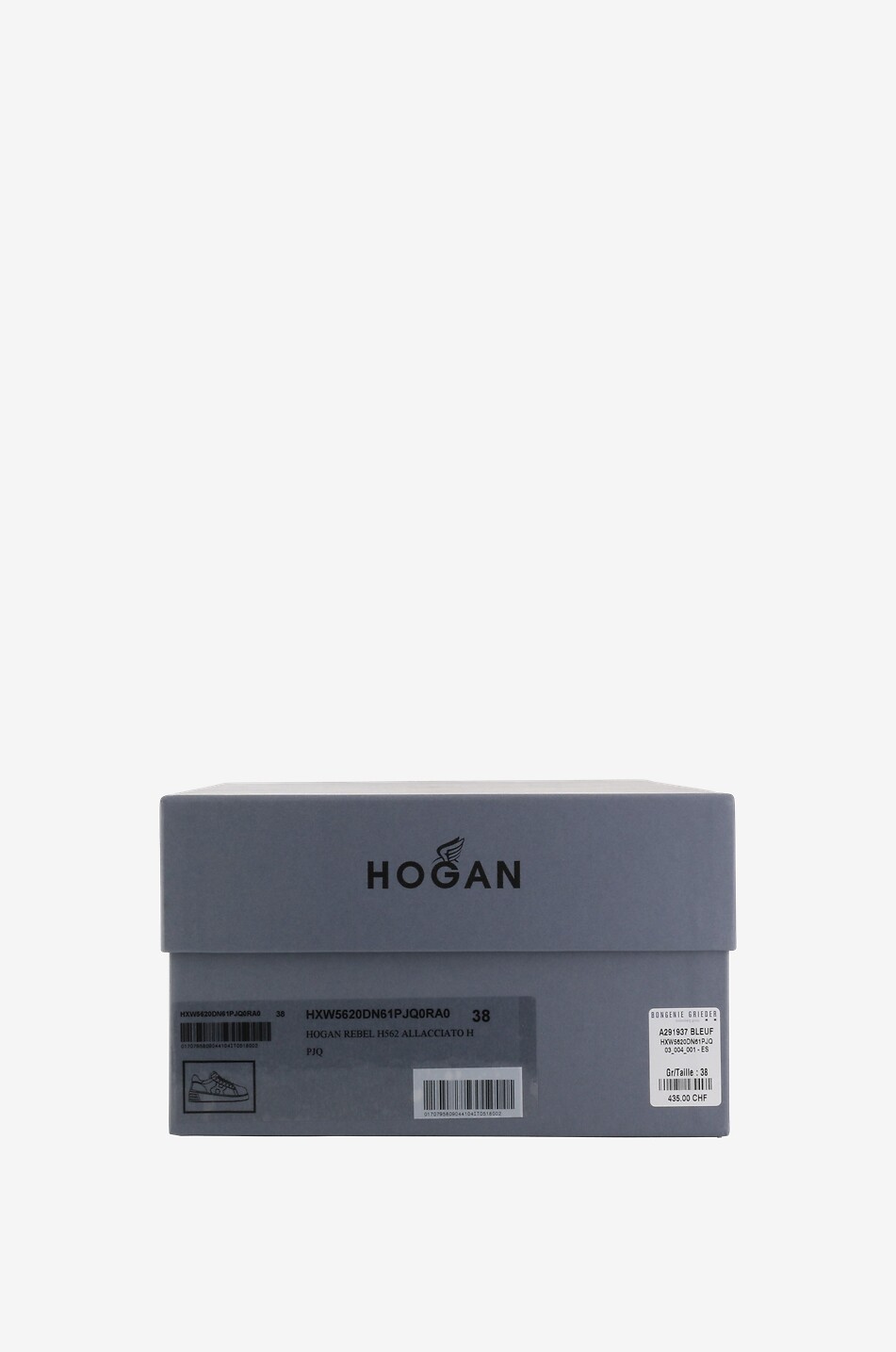 HOGAN Baskets compensées en daim et cuir Hogan Rebel H562 Femme BLEU FONCE 6