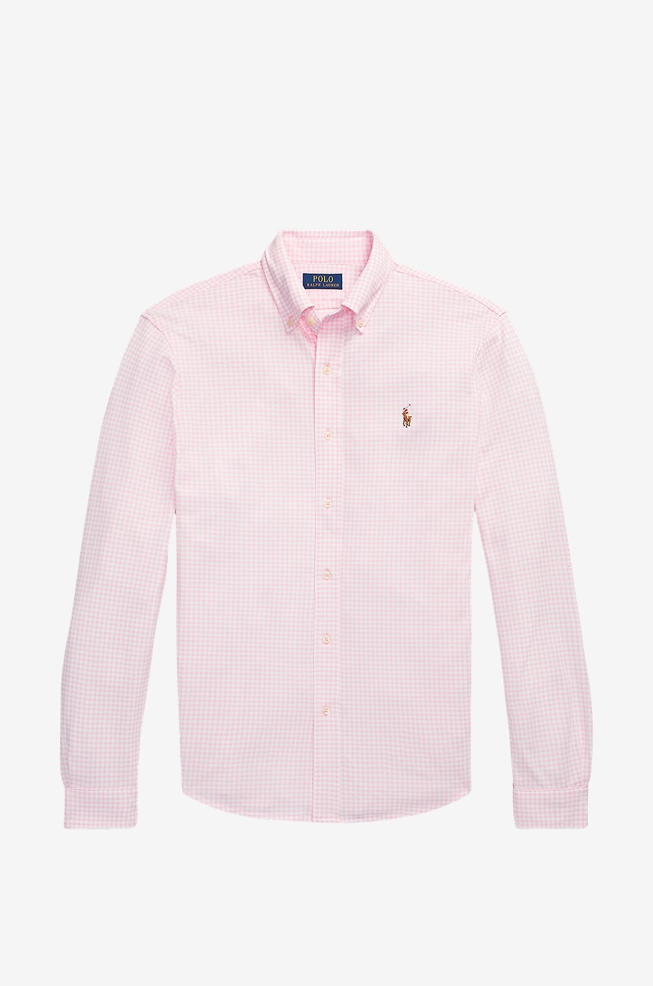 Ralph lauren pink gingham men's shirt on sale