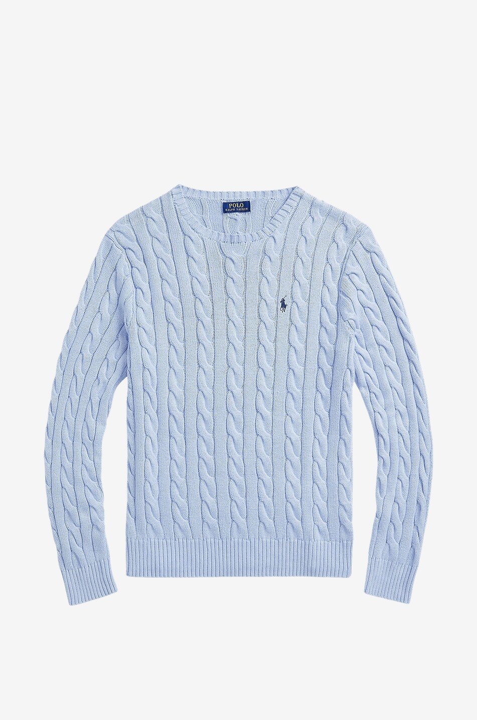 Pull torsadé en coton brodé Pony