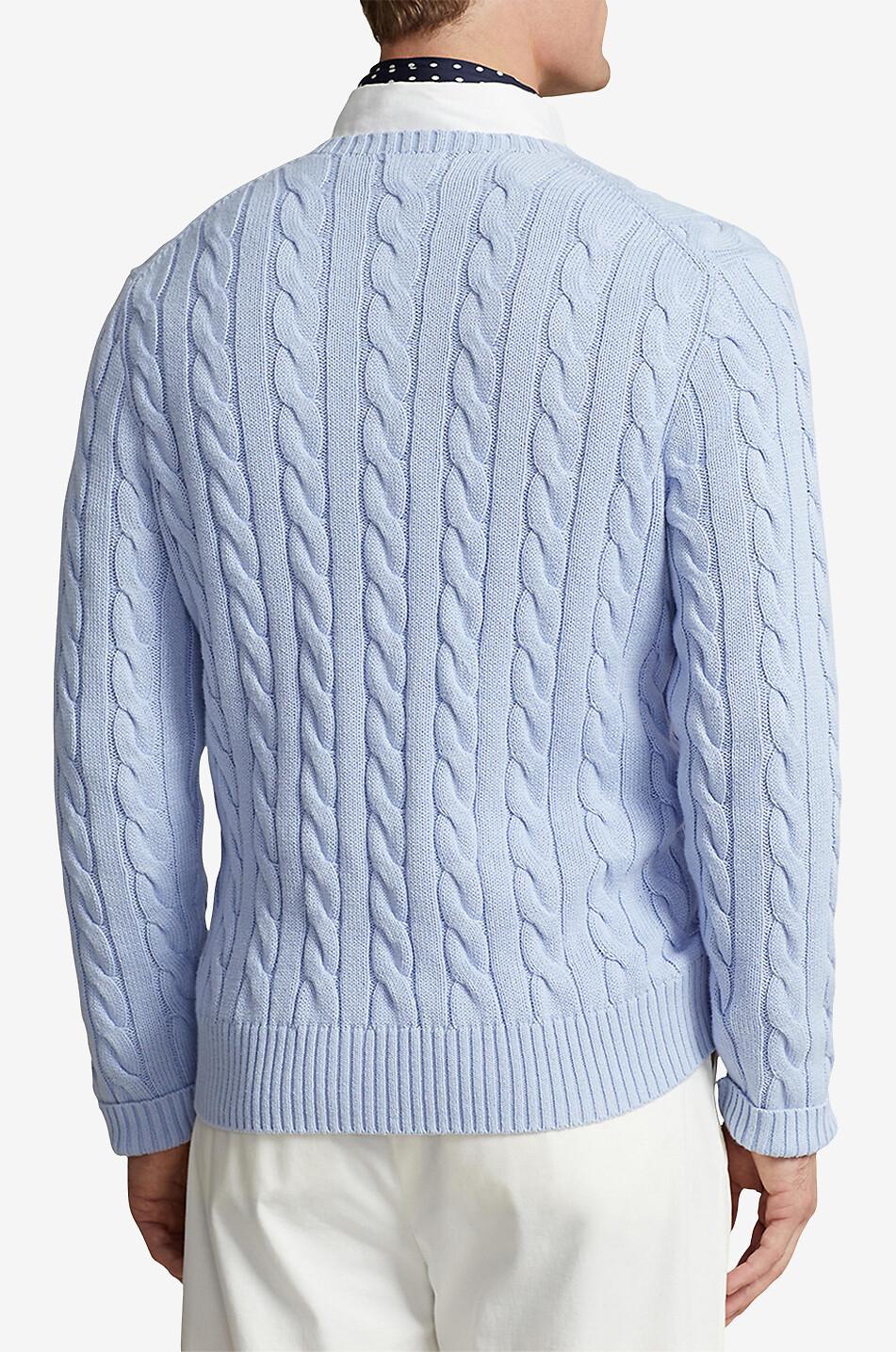 Pull torsadé en coton brodé Pony