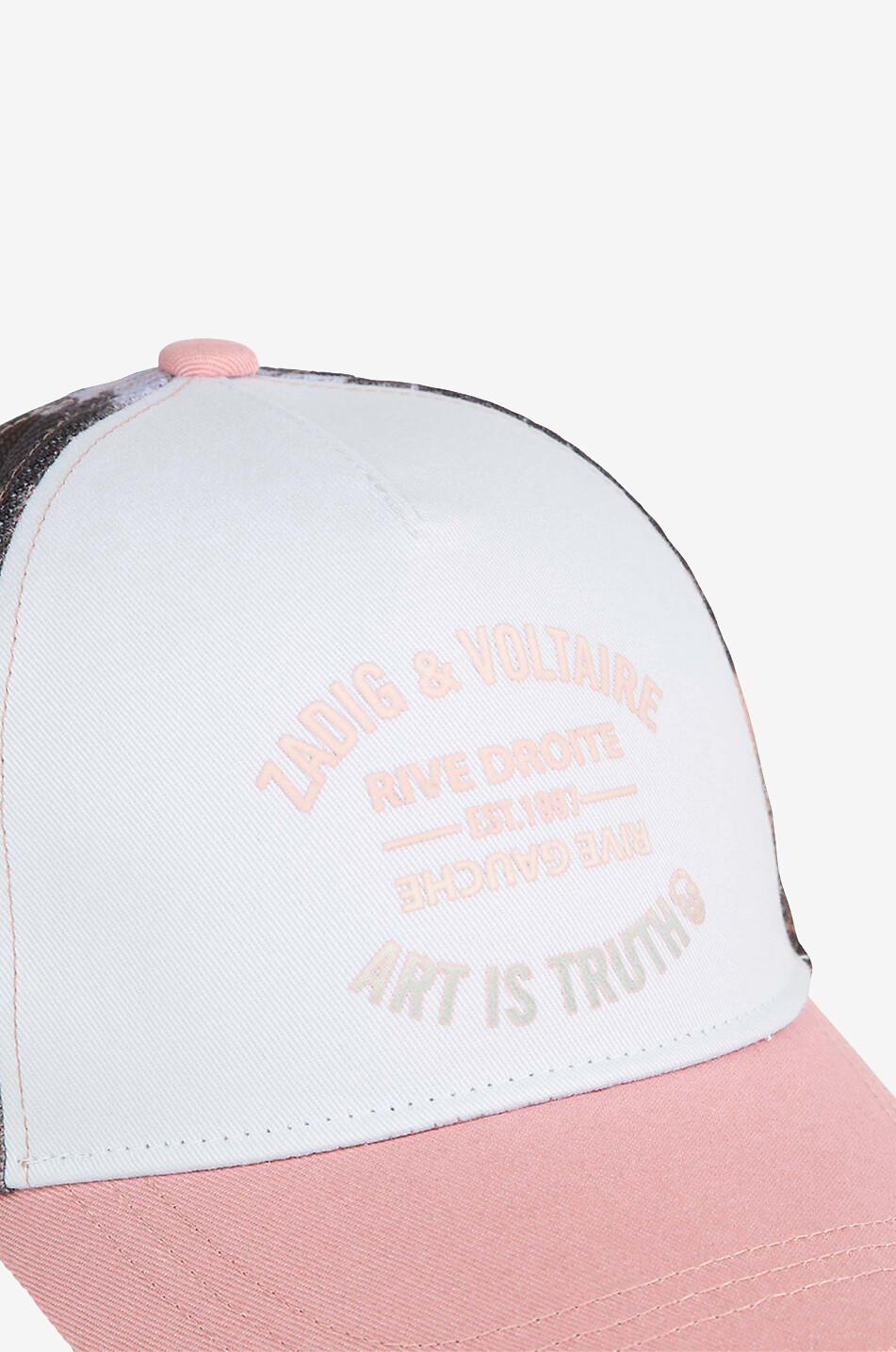 ZADIG & VOLTAIRE Casquette pour fille motif palmiers Fille ROSE CLAIR 3
