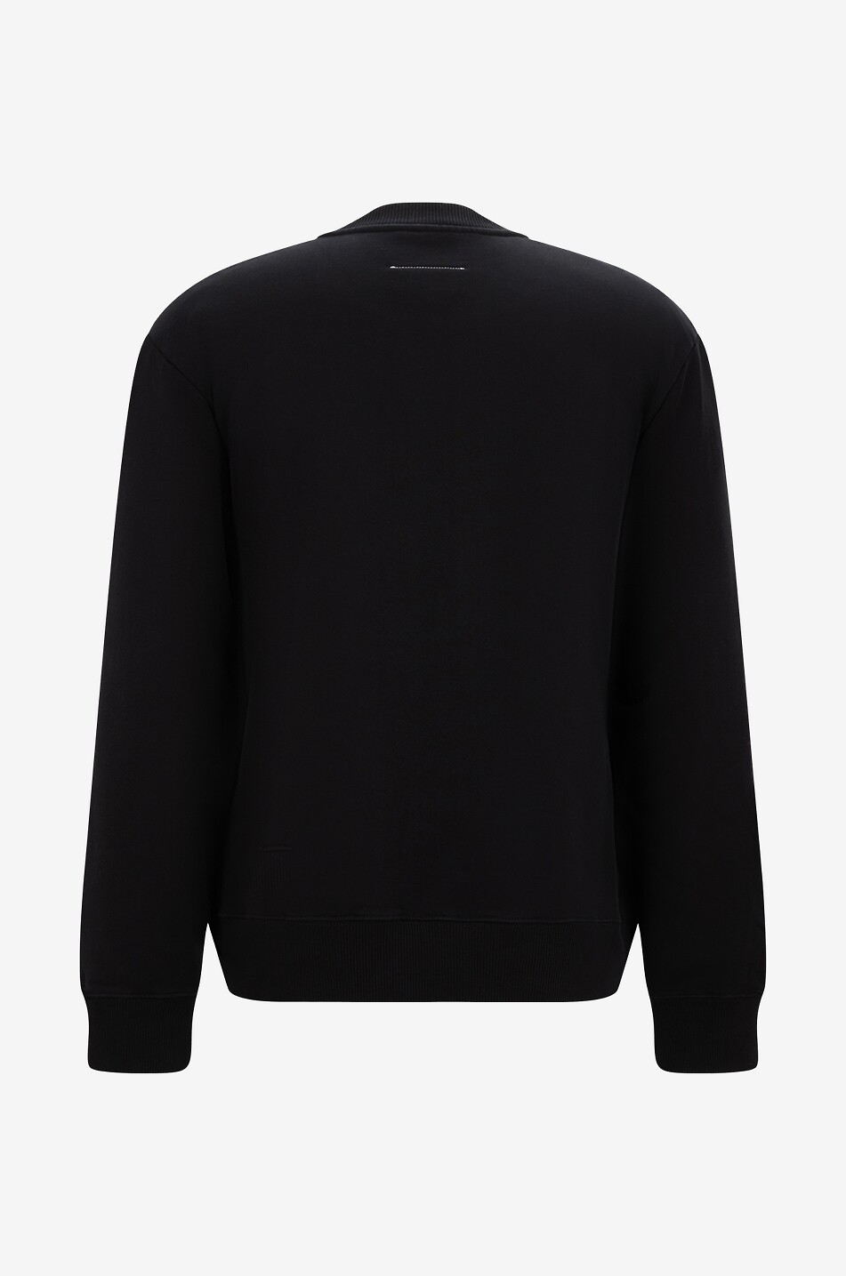 MM6 Logo patch adorned cotton crewneck sweatshirt Men BLACK 2
