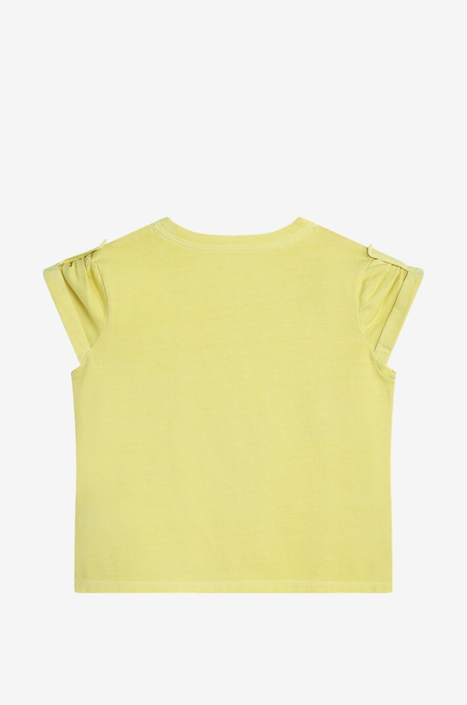 ZADIG & VOLTAIRE Skull printed girls' short-sleeved T-shirt Girl YELLOW 2