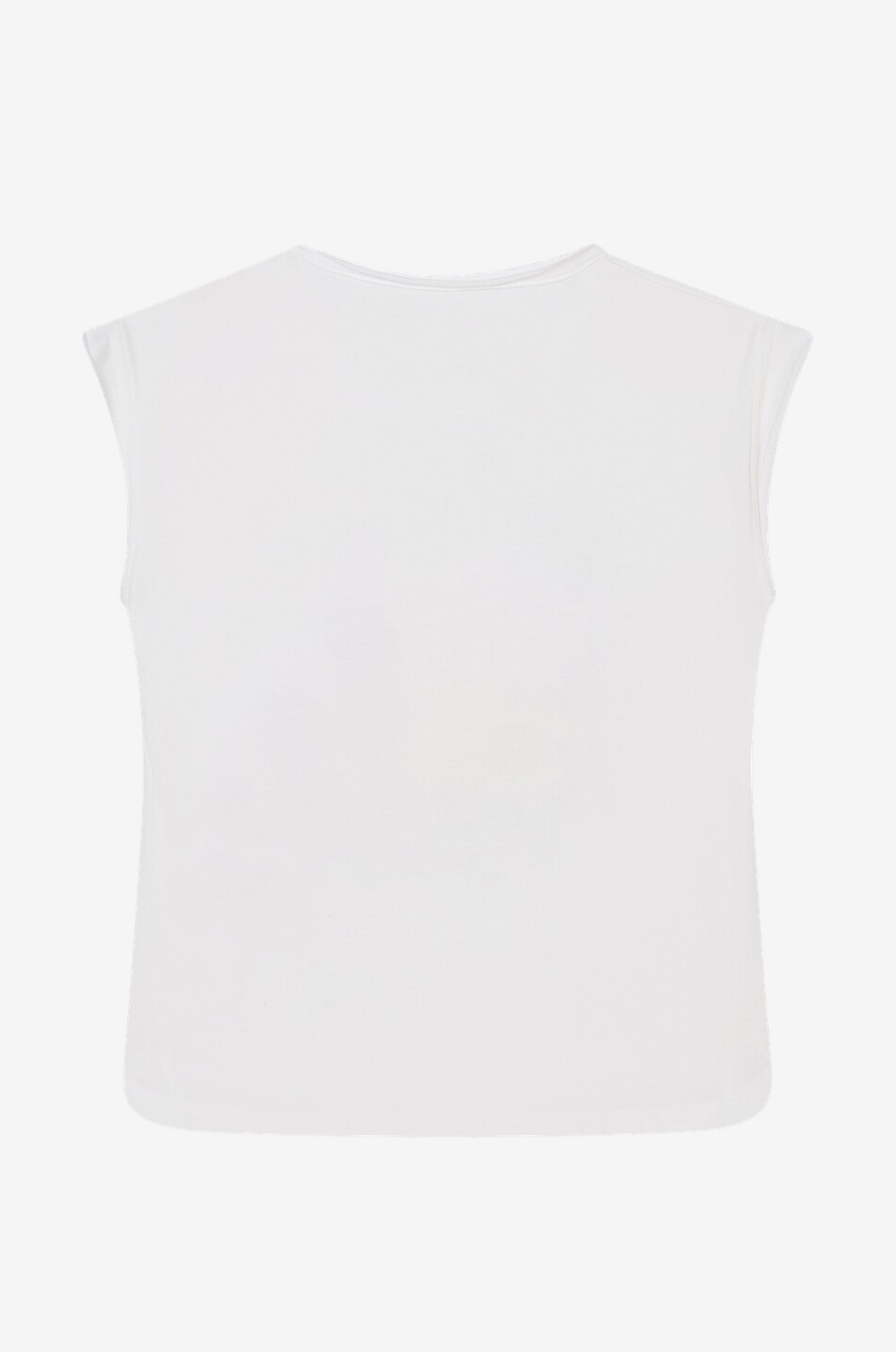 T-shirt sans manches pour fille motif rock à cristaux