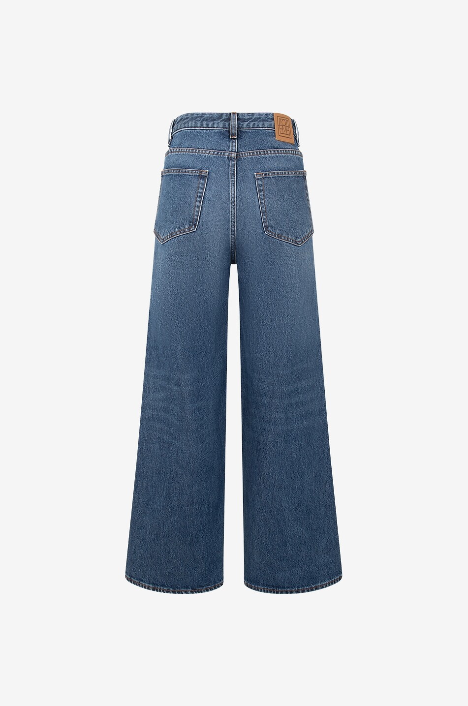 TOTEME Verkürzte ausgestellte Jeans mit hoher Taille Flare Fit Wide Washed Blue Damen BLAU 2