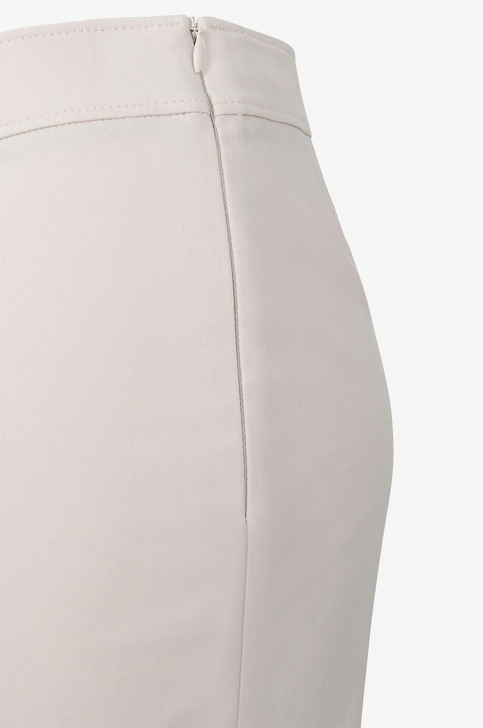 BRUNELLO CUCINELLI Pantalon slim taille haute en coton Capri Monile Femme BEIGE 3
