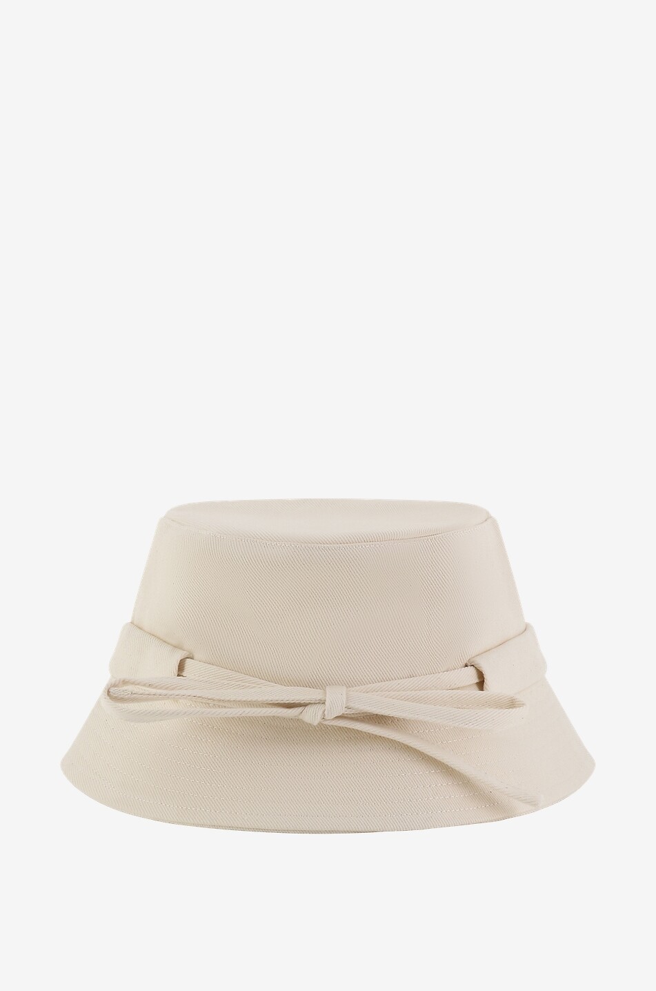 JACQUEMUS Le Bob Gadjo cotton bucket hat with drawstring Men EGGSHELL 2