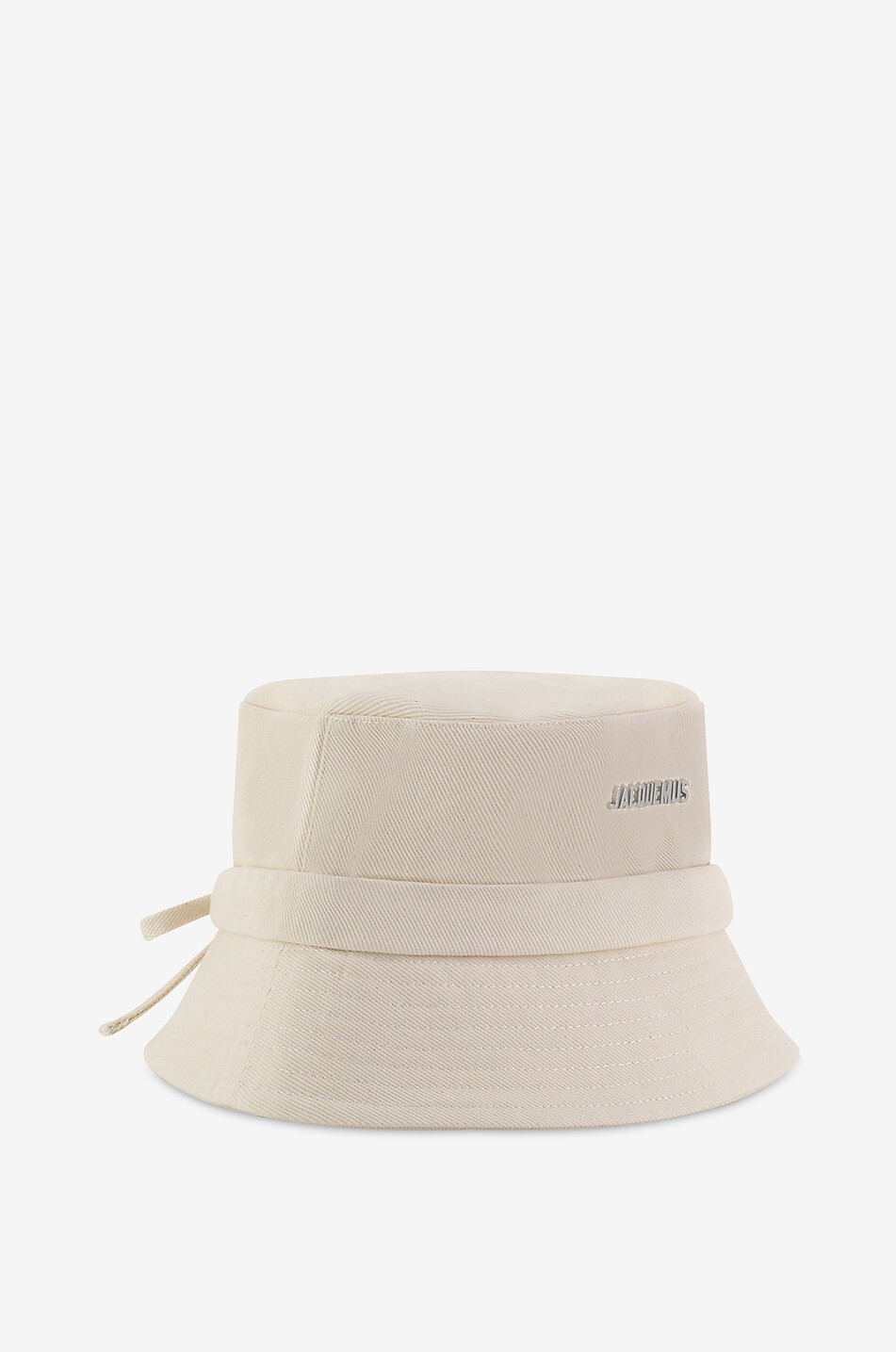 JACQUEMUS Le Bob Gadjo cotton bucket hat with drawstring Men EGGSHELL 3