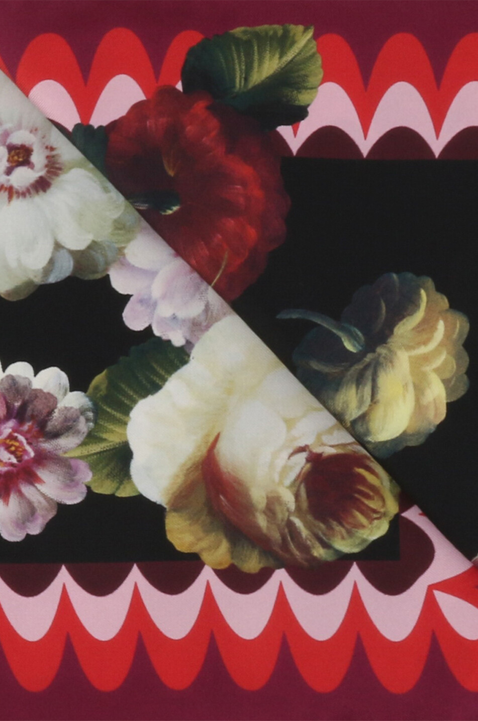DOLCE & GABBANA Foulard carré en soie imprimée Flower Power Femme MULTICOLORE 3