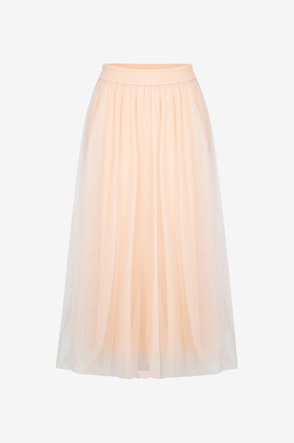 Jupe midi évasée en tulle