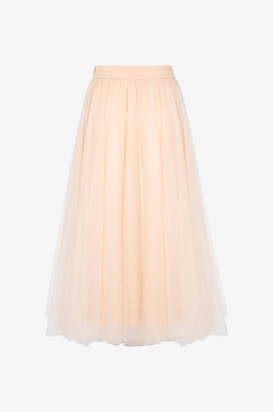 Jupe midi évasée en tulle