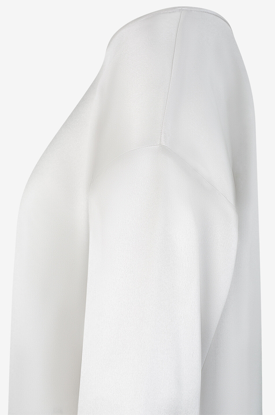 Langarm-Rundhalstop aus Seidensatin