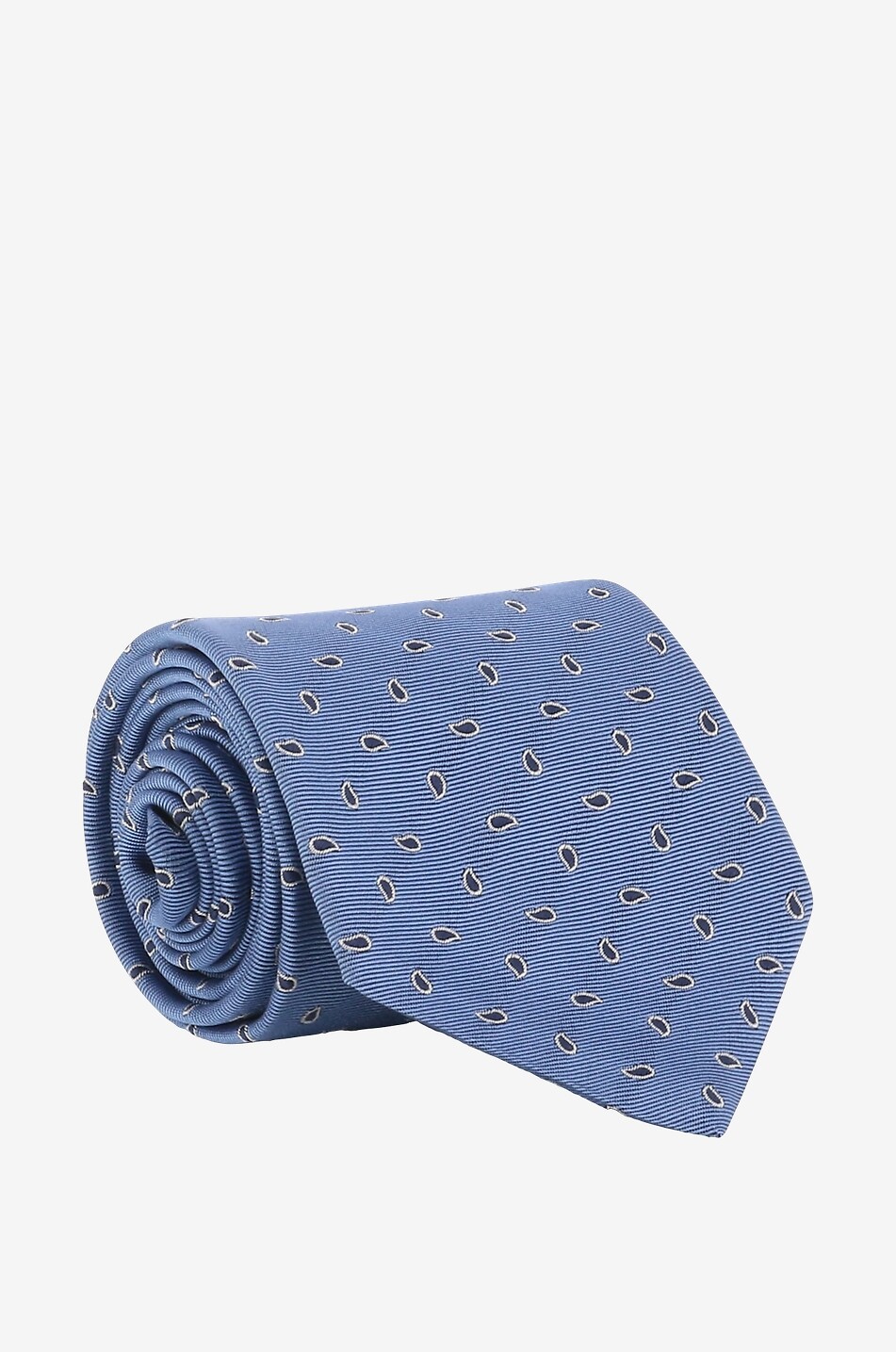 Cravate en jacquard de soie à détails Paisley