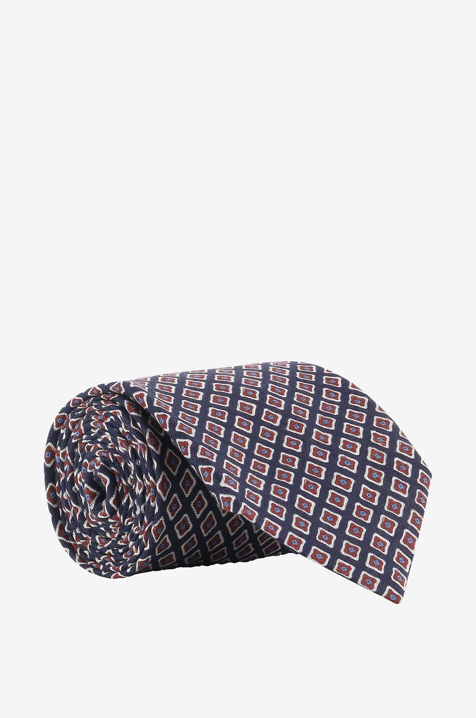 Silk diamond printed tie