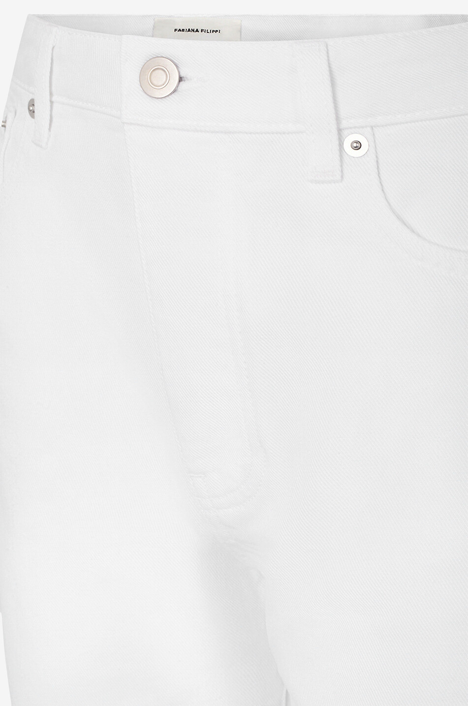 FABIANA FILIPPI Weisse verkürzte gerade Jeans Damen WEISS 8