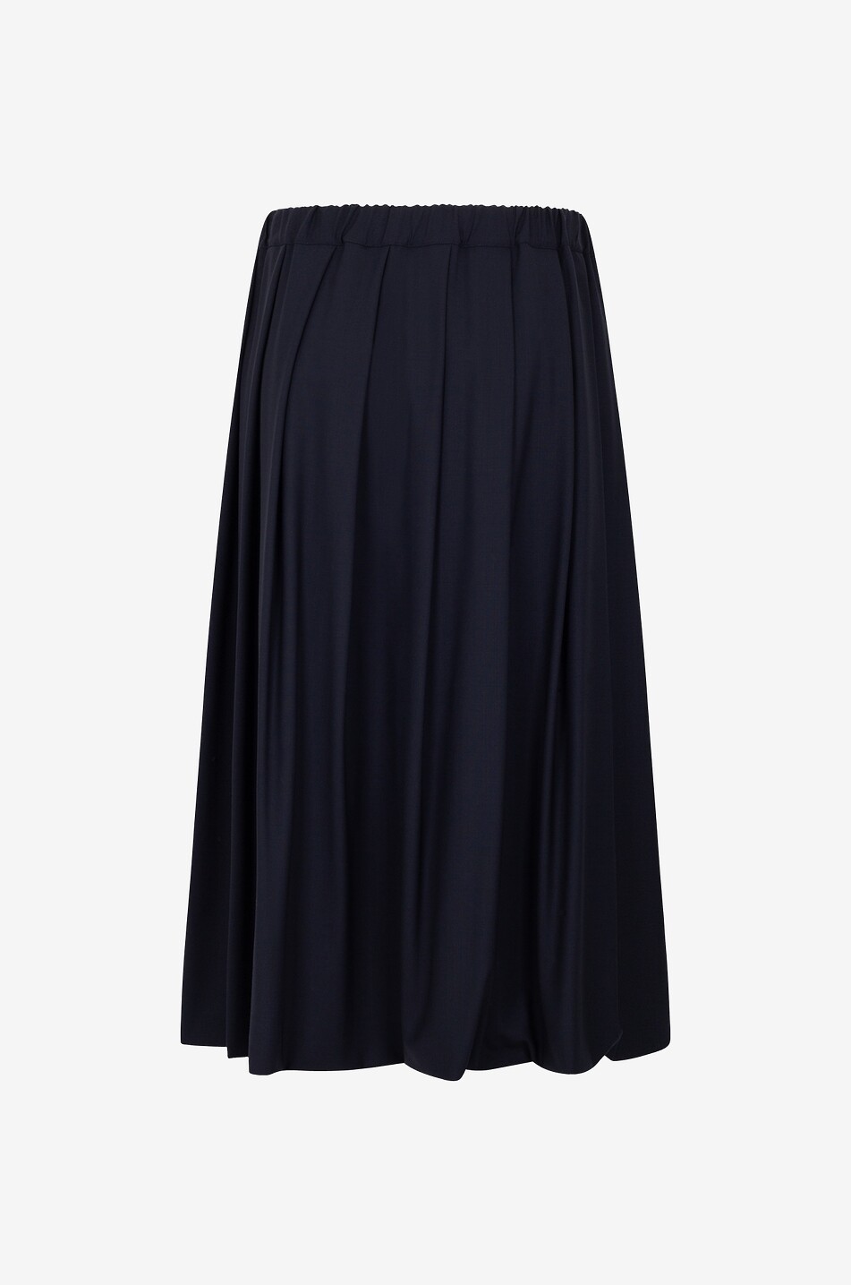 FABIANA FILIPPI Plissierter Midirock aus Cool-Wool-Wolle Damen DUNKELBLAU 2