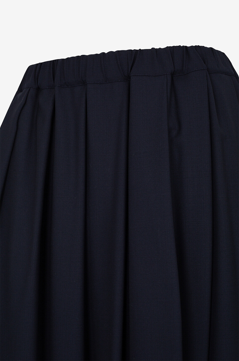 FABIANA FILIPPI Plissierter Midirock aus Cool-Wool-Wolle Damen DUNKELBLAU 3