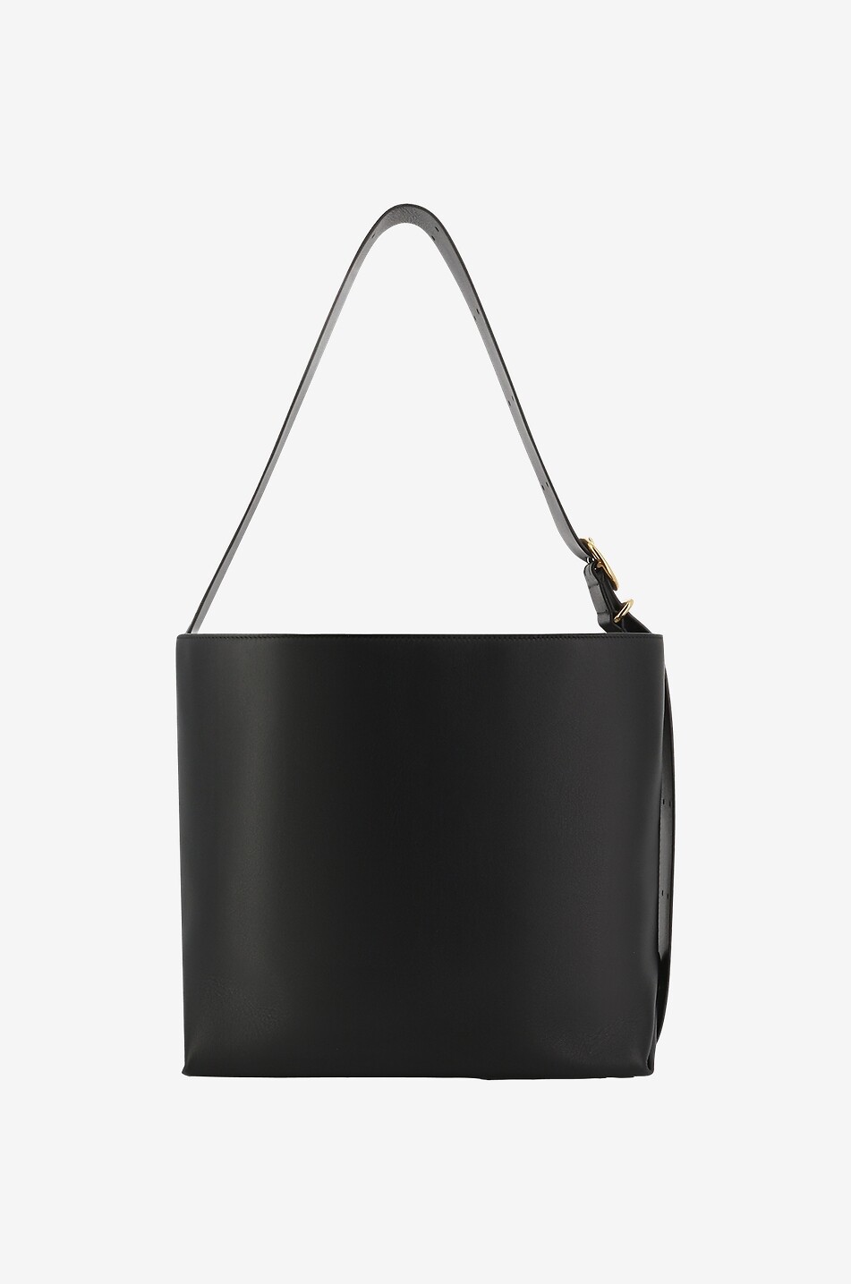 JIL SANDER Folded Tote Medium supple smooth leather tote bag Women BLACK 3