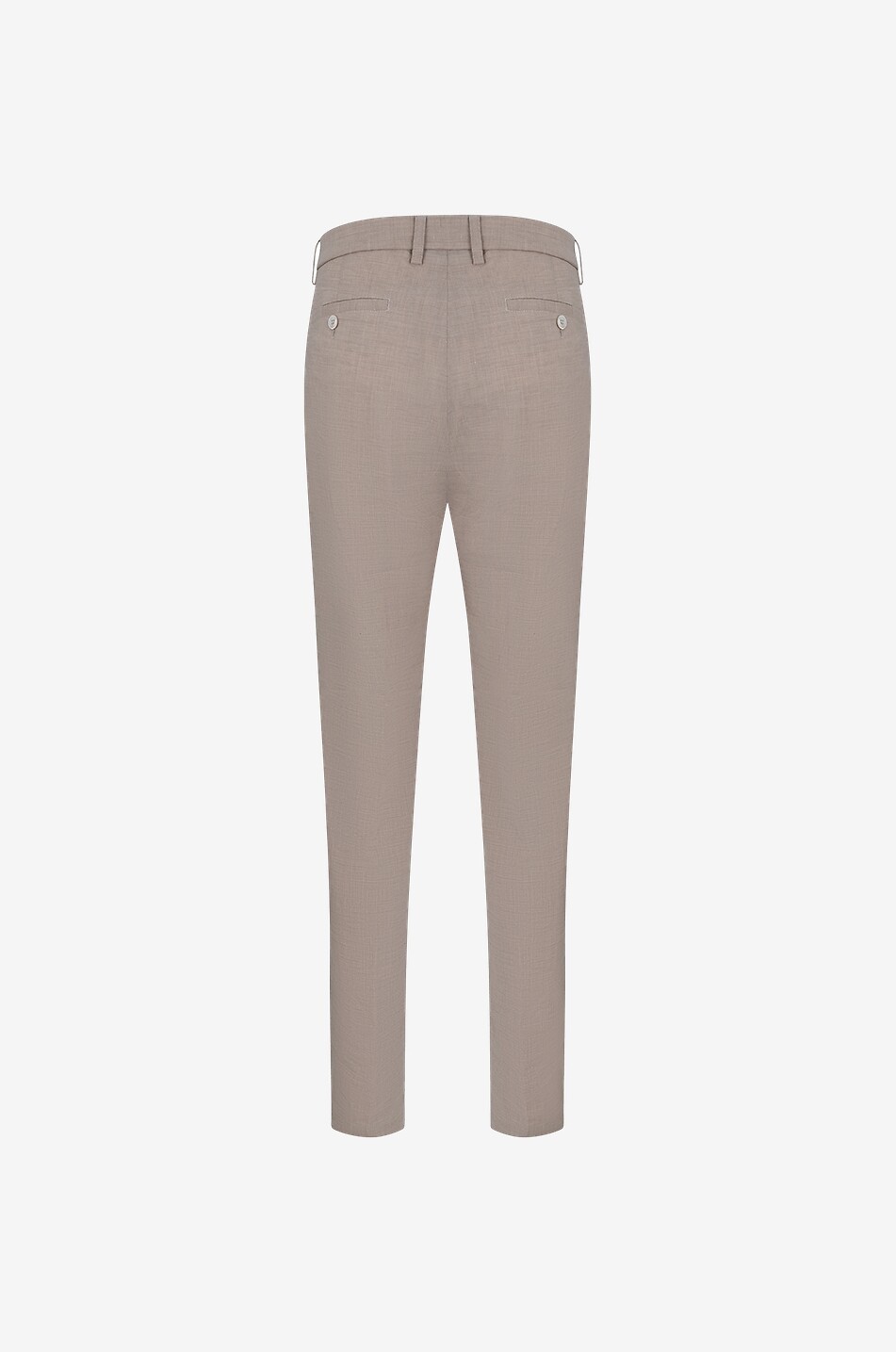 MARCO PESCAROLO Pantalon à pinces slim en cachemire et lin Far Homme MARRON 2