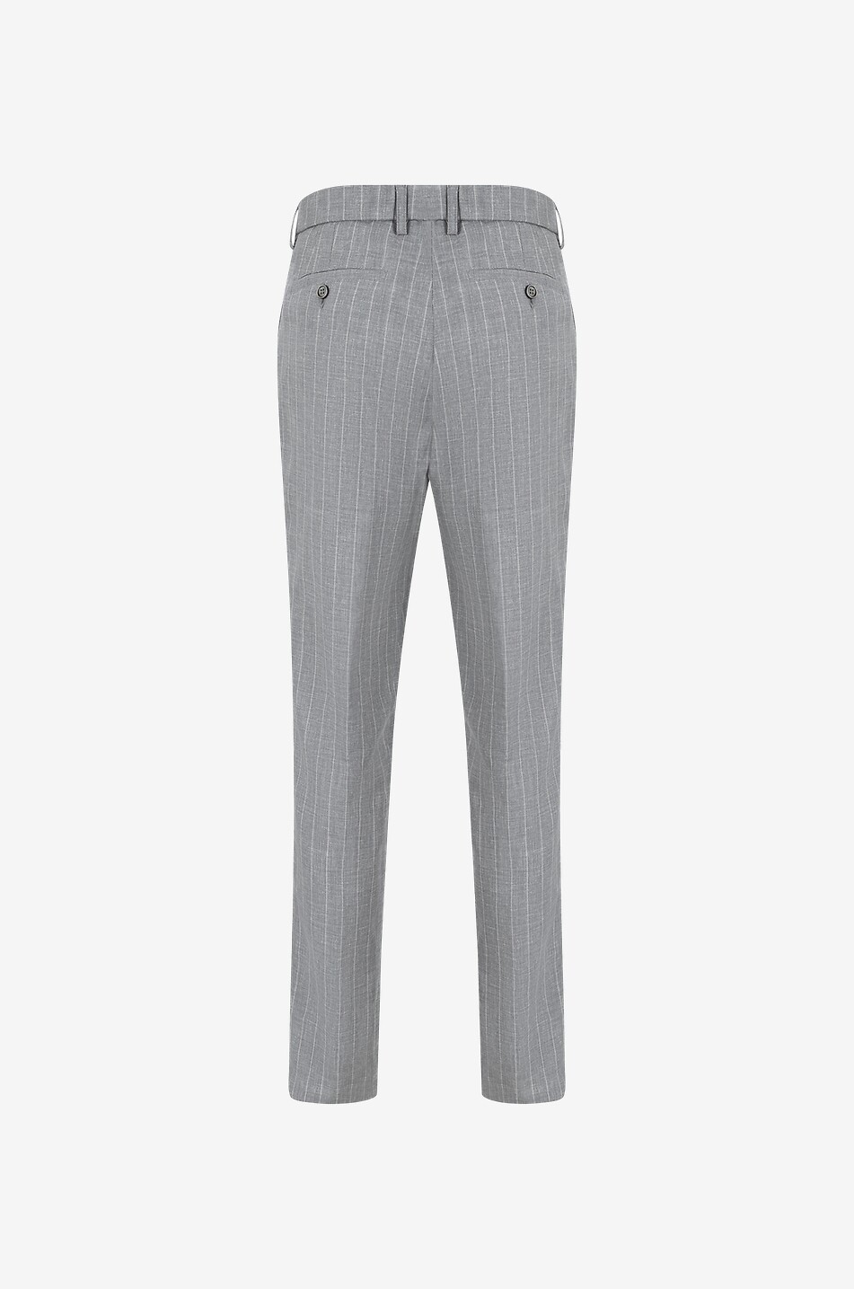 MARCO PESCAROLO Pantalon slim milleraie en laine vierge Far Homme GRIS CLAIR 2