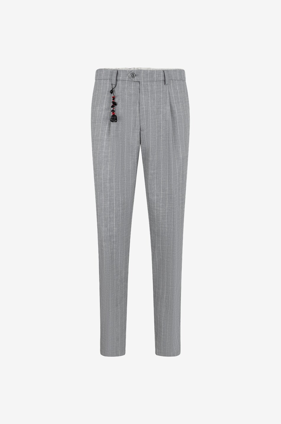 MARCO PESCAROLO Pantalon slim milleraie en laine vierge Far Homme GRIS CLAIR 1