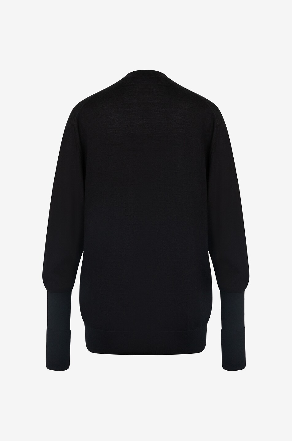 FABIANA FILIPPI Feiner weiter Kaschmir- und Seidenpullover mit V-Ausschnitt Damen SCHWARZ 2