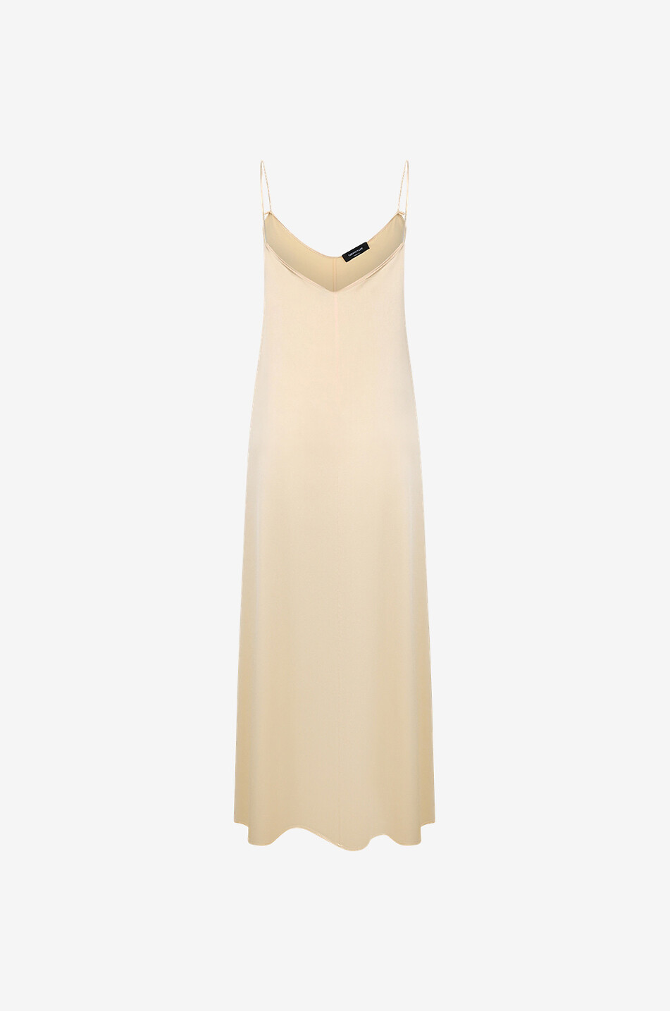 FABIANA FILIPPI Long silk satin slip dress Women BEIGE 2