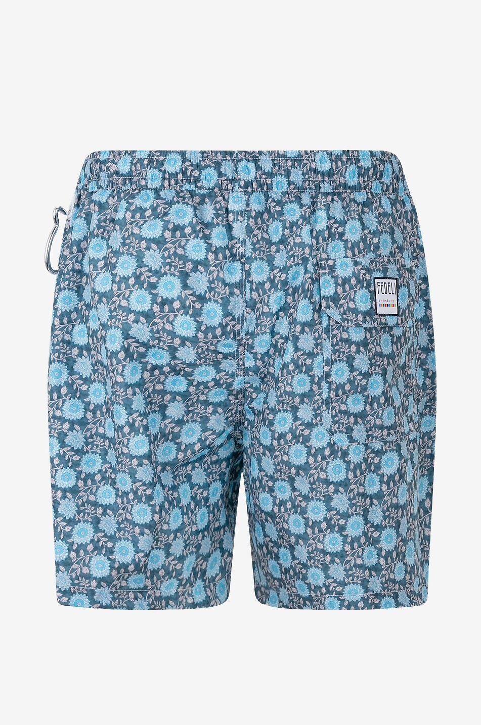 FEDELI Madeira floral swim shorts Men BLUE 2