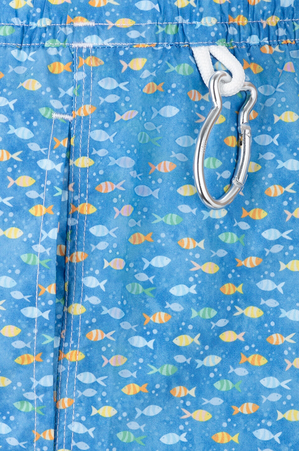 FEDELI Badeshorts mit Fischprint Madeira Herren MITTELBLAU 3