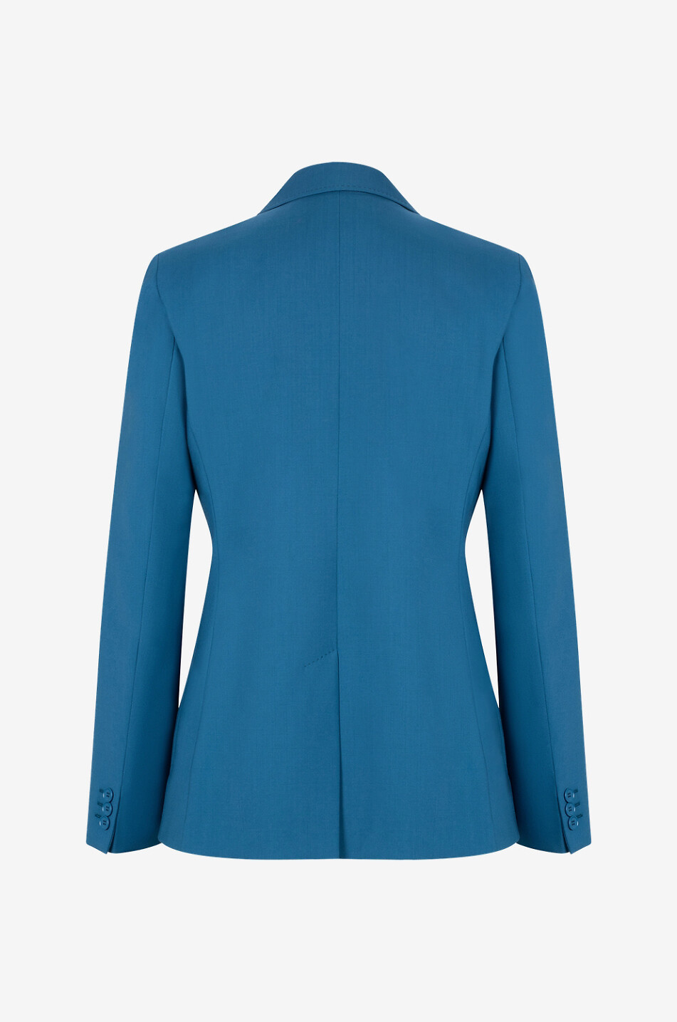 WEEKEND MAX MARA Nervoso fluid wool double-breasted blazer Women MEDIUM BLUE 2