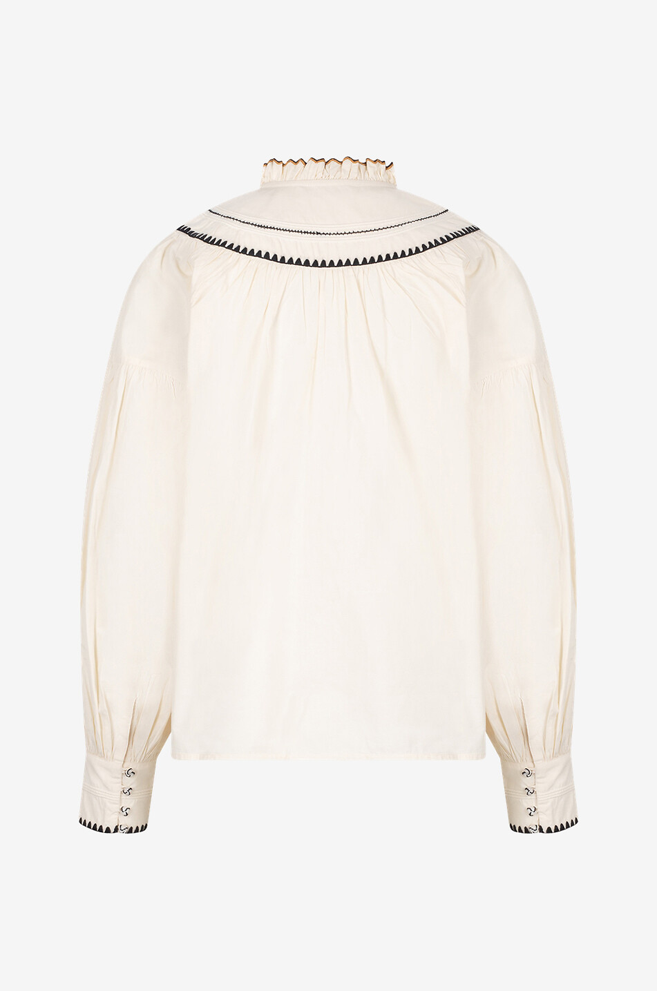 Blouse en popeline brodée Lennie