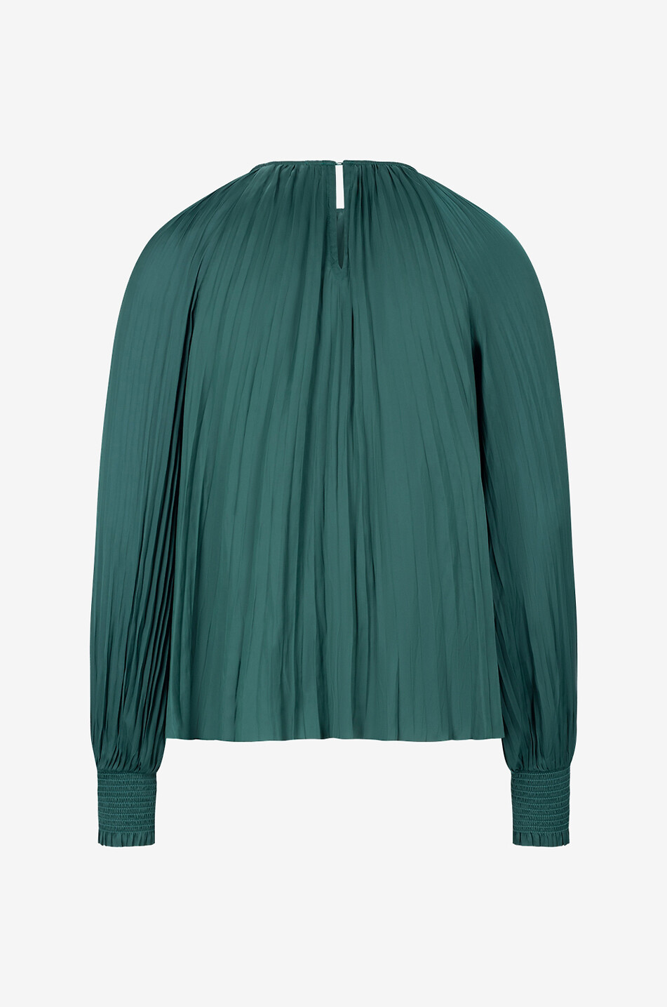 Plissierte Satinbluse Aidy Jadeite
