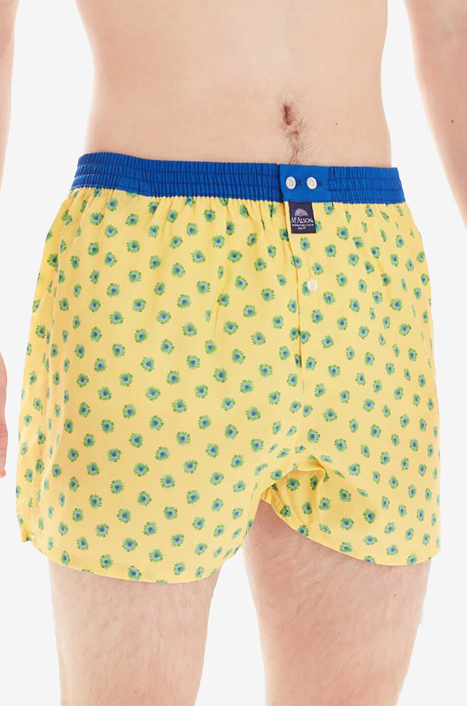 MC ALSON Printed boxer shorts Men YELLOW 4