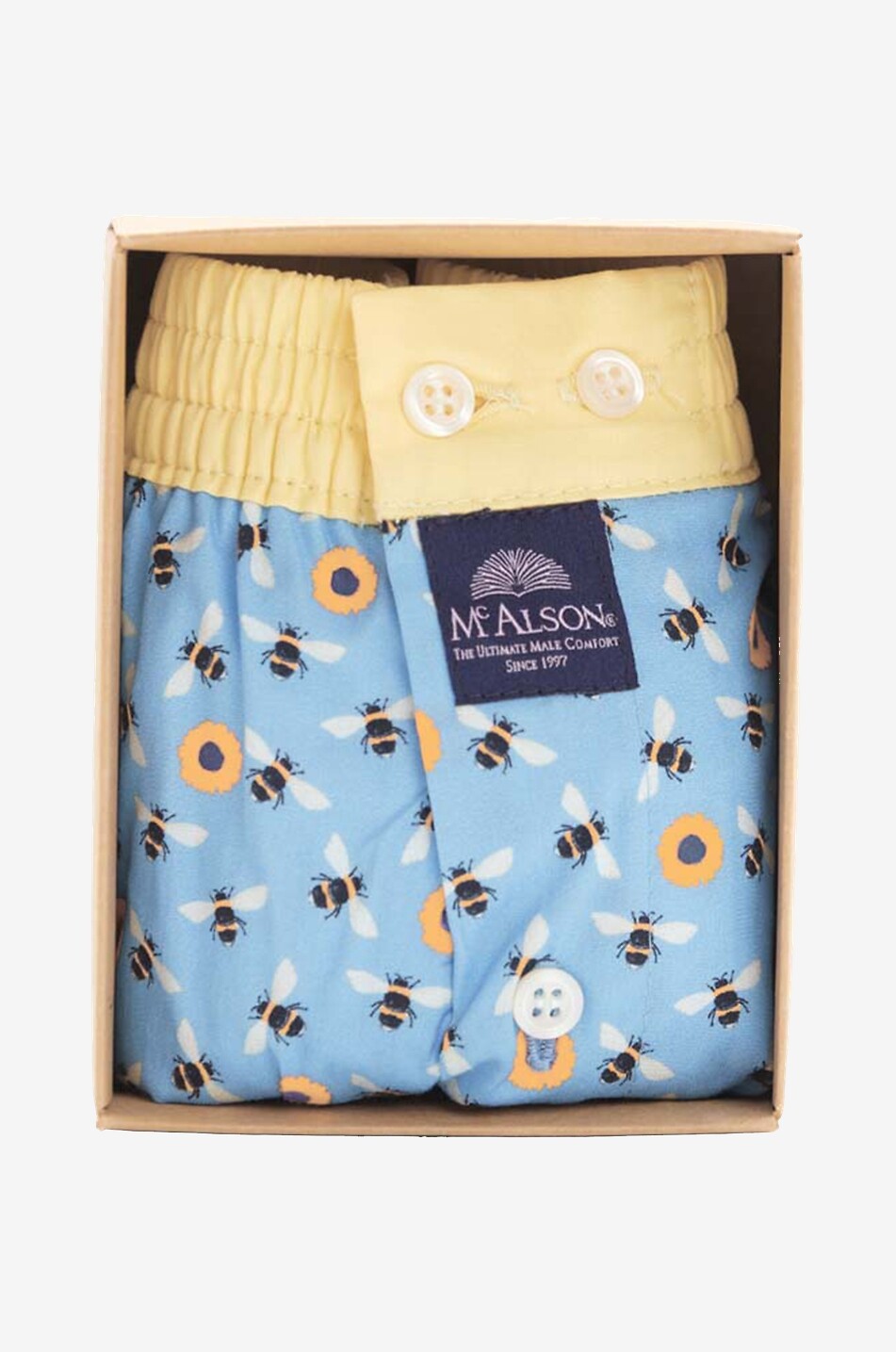 MC ALSON Boxershorts mit Muster Herren HELLBLAU 2