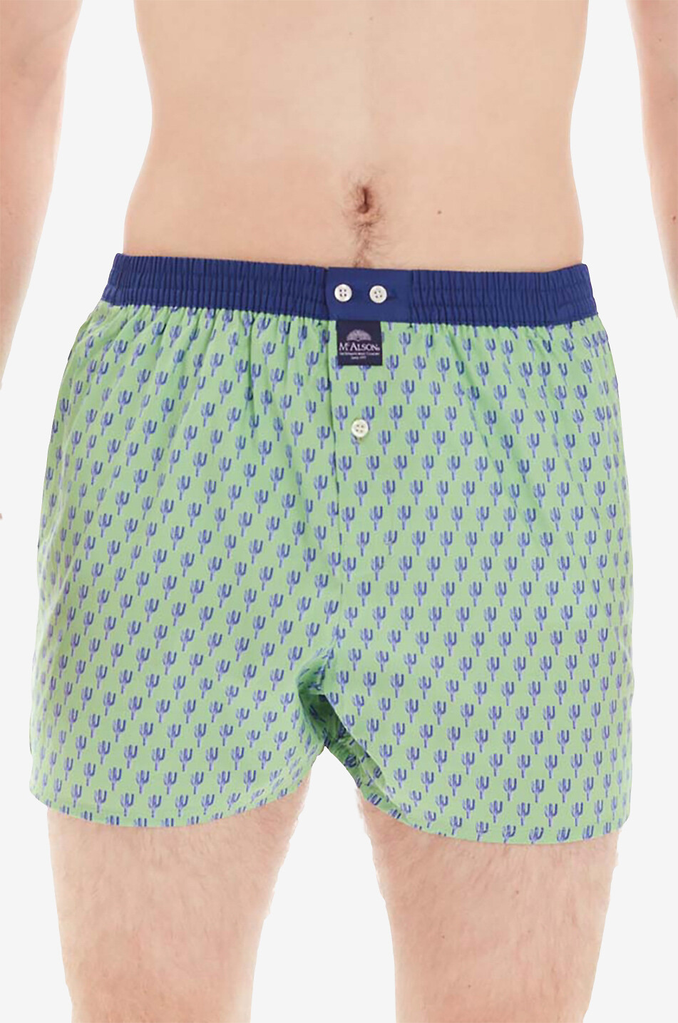 MC ALSON Printed boxer shorts Men GREEN 3
