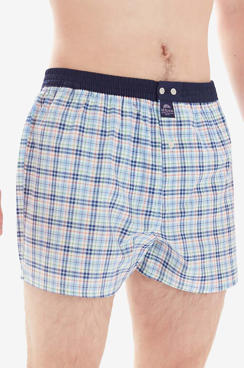 MC ALSON Printed boxer shorts Men MEDIUM BLUE 4