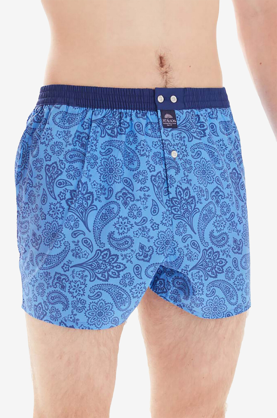 MC ALSON Printed boxer shorts Men MEDIUM BLUE 4