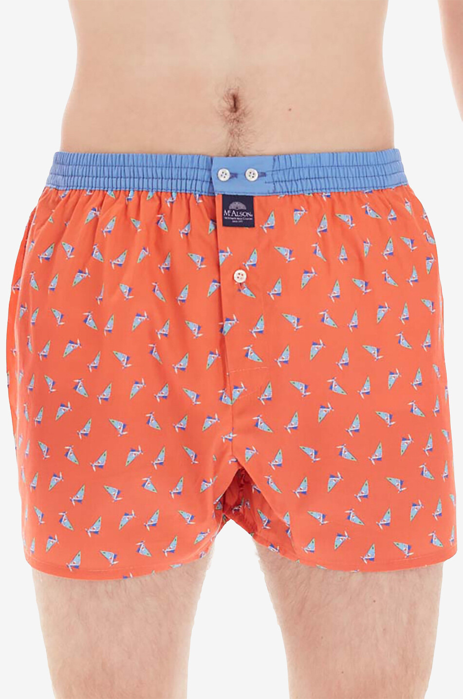 MC ALSON Printed boxer shorts Men ORANGE 3